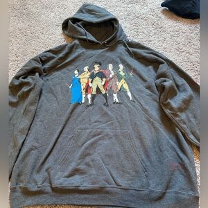 Revolutionary war heroes hoodie USA sz XL Americana